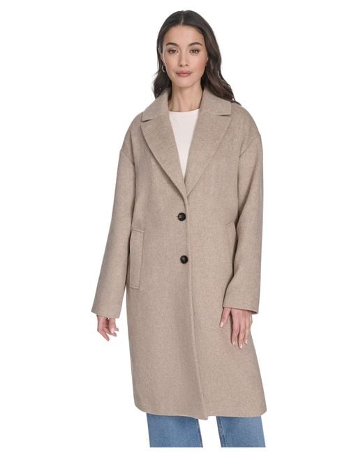 Levi's White Regular Single Breasted Top Coat