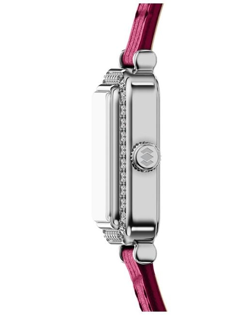 Fossil Pink Raquel Two-hand Leather Watch