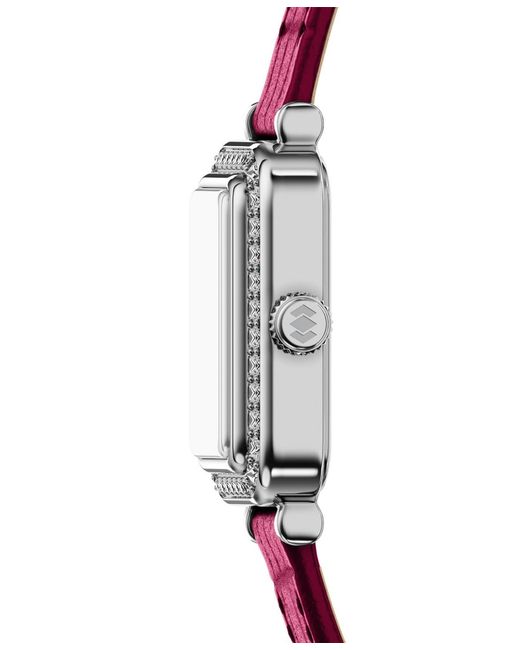 Fossil Pink Raquel Two-hand Leather Watch