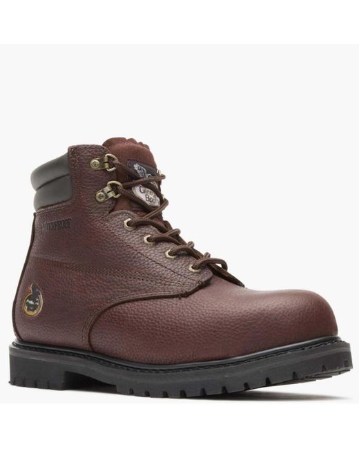 Georgia Boot Brown Oiler Steel Toe Waterproof Work Boot for men