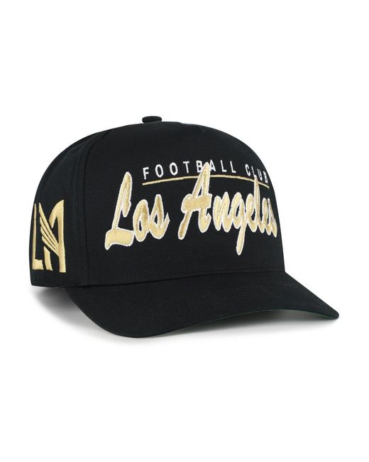 '47 Black Lafc Brush Mark Hitch Adjustable Hat for men