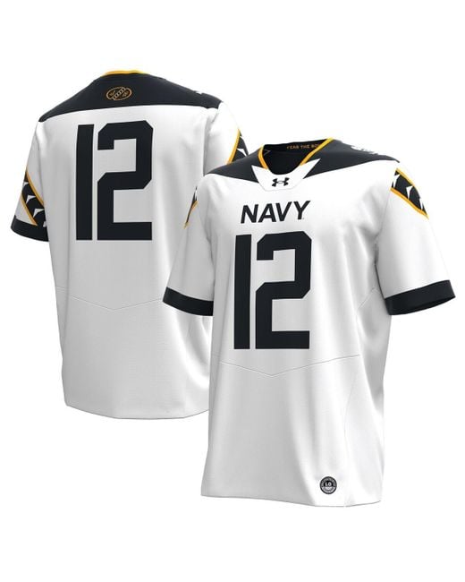 Under Armour White Navy Midshipmen 2024 Rivalry Replica Jersey