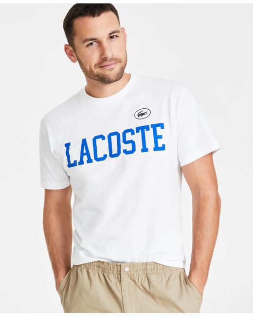 Lacoste Blue Classic-fit Logo T-shirt for men