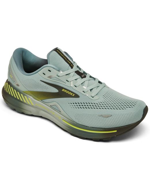 Brooks Green Adrenaline Gts 23 Running Sneakers From Finish Line for men