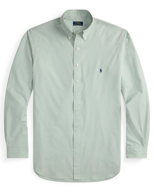 Polo Ralph Lauren Brown Big & Tall Poplin Sport Shirt