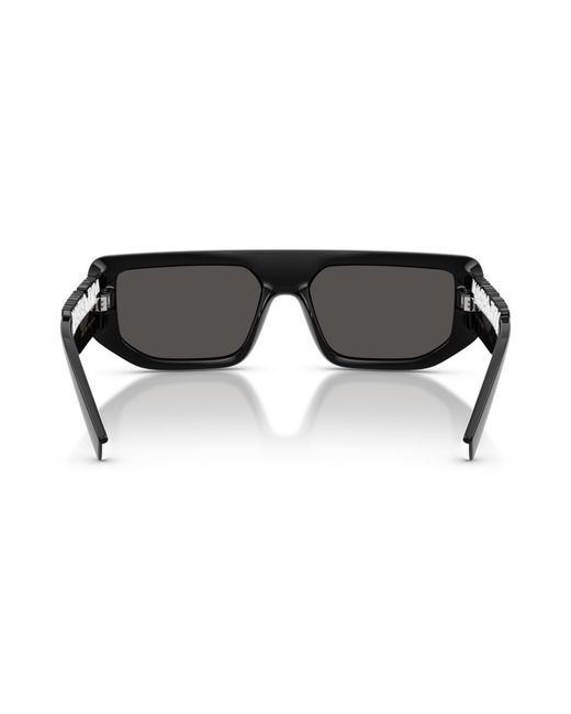 Dolce & Gabbana Black Rectangle Sunglasses