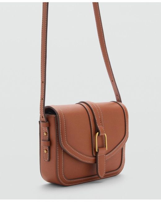 Mango Brown Effect Shoulder Bag