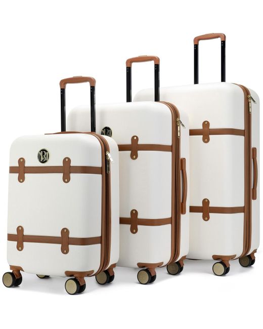 Badgley Mischka Metallic Grace Expandable Retro luggage