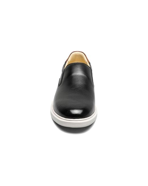 Florsheim Black Social Plain Toe Slip On Sneaker for men