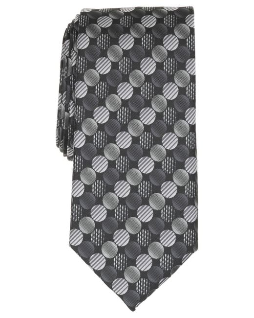 Perry Ellis Gray Penwill Dot Tie for men