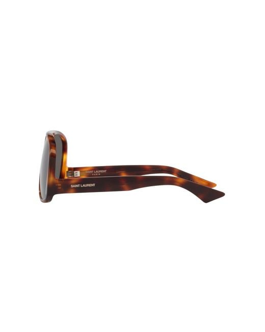 Saint Laurent Brown Pilot Sunglasses