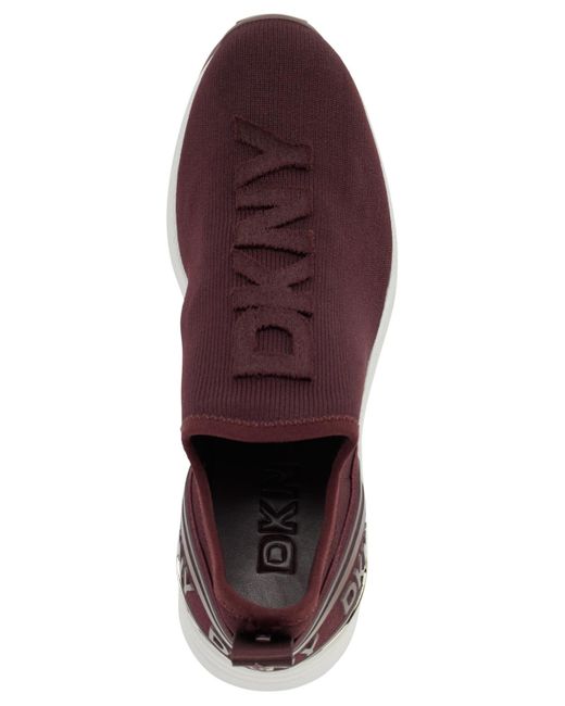 DKNY Purple Keeva Wedge Sneakers