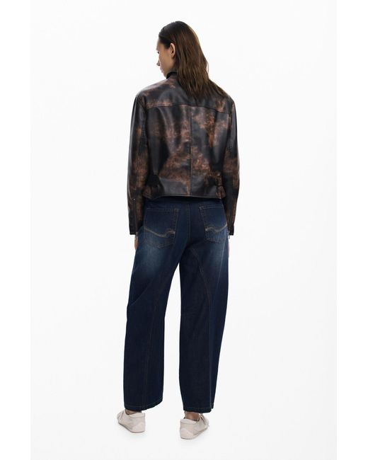 Desigual Blue Tie-dye Jacket