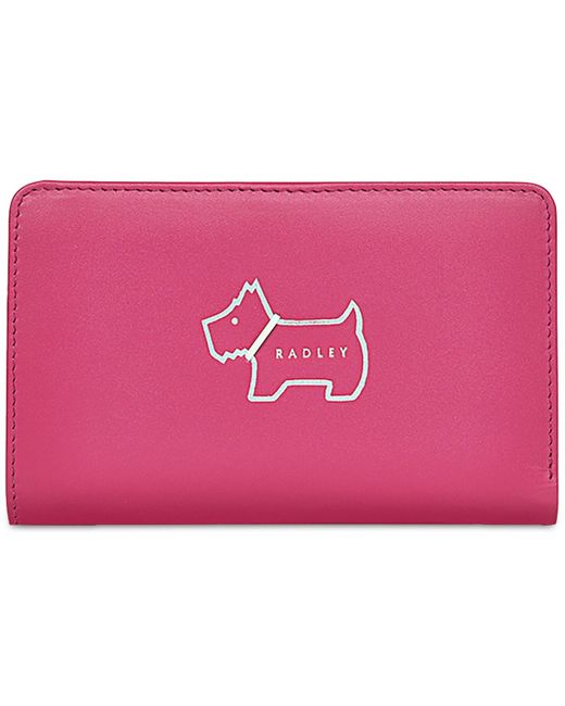 Radley Pink Heritage Dog Outline Mini Flap Over Wallet