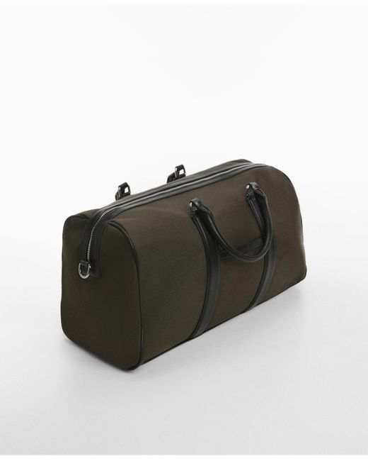 Mango Woven Travel Bowling Bag in Green for Men Lyst