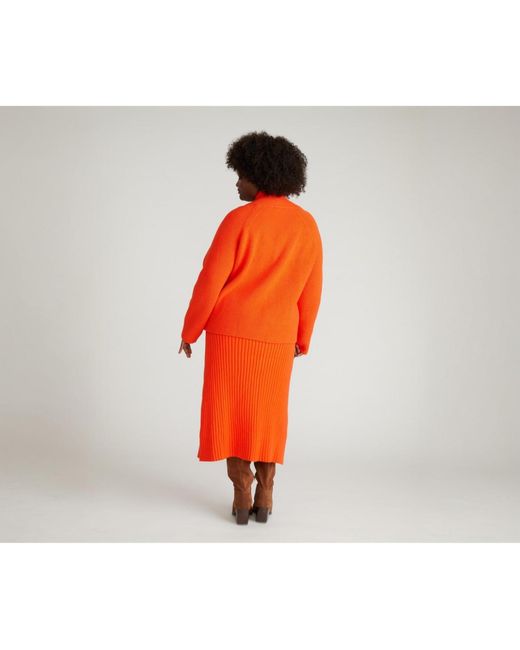 UNIVERSAL STANDARD Orange Plus Size Risa Sweater Skirt