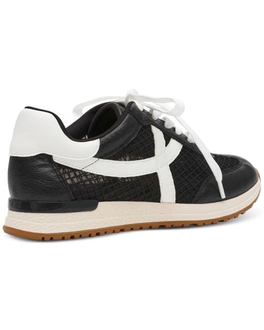 Dolce Vita Black Joque Mesh Sporty Retro Lace-up Sneakers
