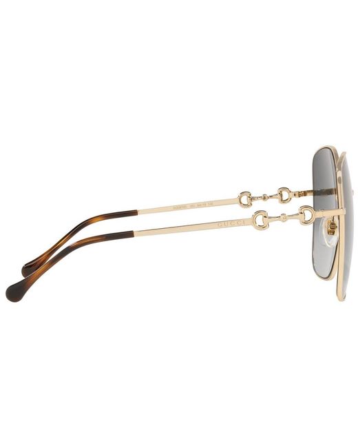 Gucci Gray GG0879S 61mm Sunglasses