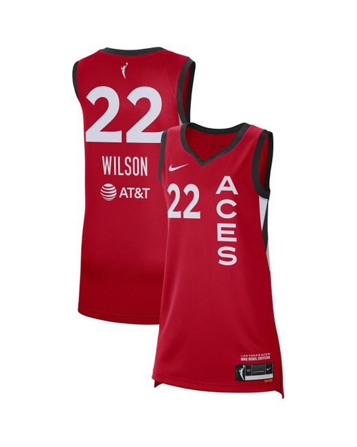 Nike Red And A'ja Wilson Las Vegas Aces Rebel Edition Player Jersey