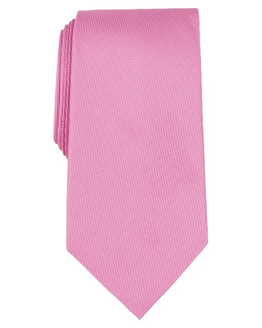Brooks Brothers Pink B By Textured Solid Silk Tie for men