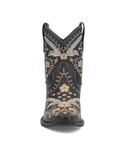 Dingo Black Primrose Leather Booties