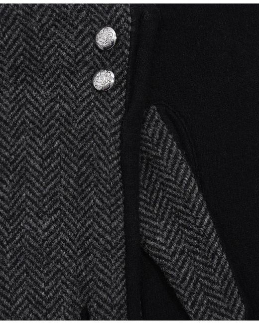 Ralph Lauren Black Two Button Pattern Top Gloves