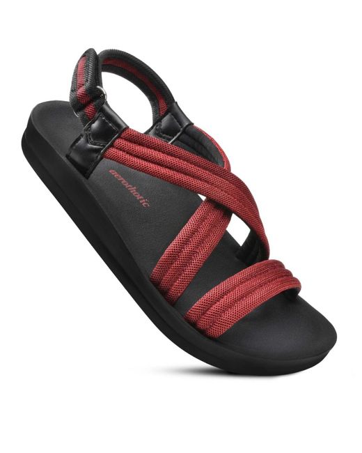 AEROTHOTIC Black Hadal S Comfortable Slingback Sandal