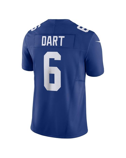 Nike Blue Jaxson Dart New York Giants Vapor F.u.s.e. Limited Jersey for men