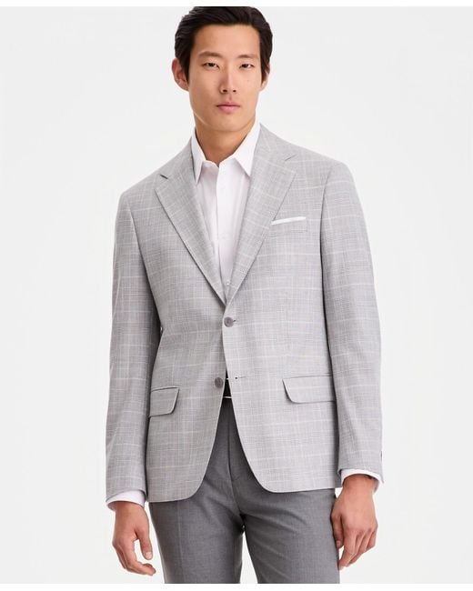 Calvin Klein Gray Slim-fit Blazer for men