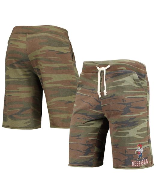 Alternative Apparel Green Nebraska Huskers Victory Lounge Shorts for men