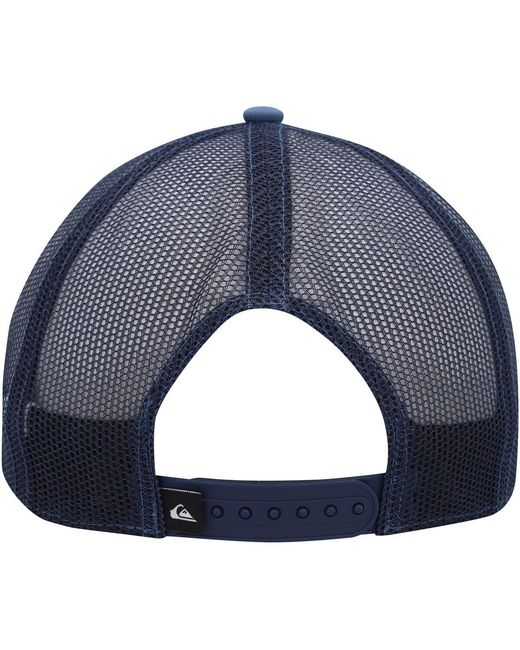 Quiksilver Blue Checked Out Snapback Hat for men