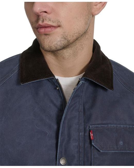 Levi's Blue Corduroy Collar Barn Jacket for men