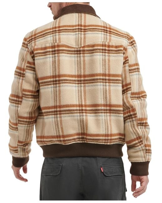 Levi's Natural Zip Corduroy-collar Jacket for men