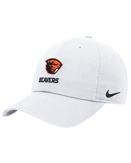 Nike White Oregon State Beavers 2025 On-field Club Adjustable Hat for men