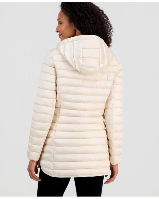 Michael Kors Natural Michael Packable Hooded Puffer Coat
