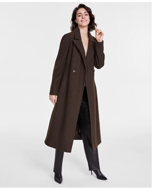 Double breasted wrap coat best sale