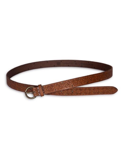 Frye Brown 20mm Tooling Stud Belt
