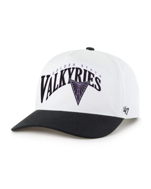 '47 And White/black Golden State Valkyries Dom Wave Two-tone Hitch Adjustable Hat