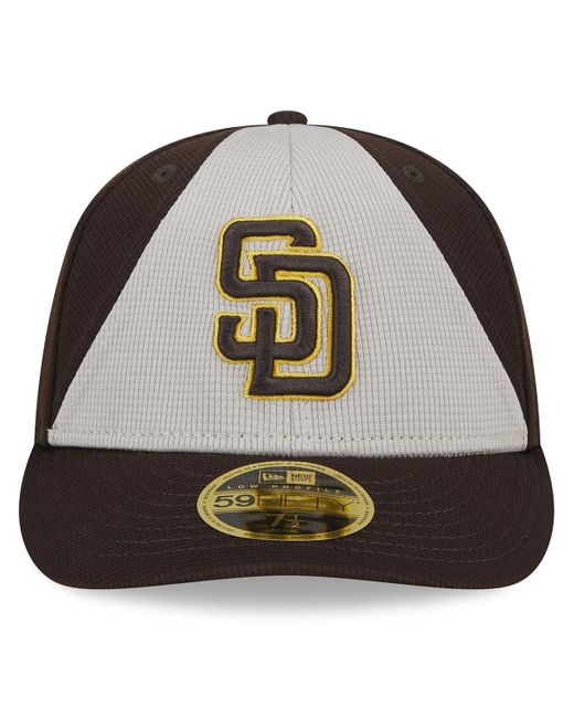 KTZ Brown San Diego Padres 2024 Batting Practice Low Profile 59fifty Fitted Hat for men