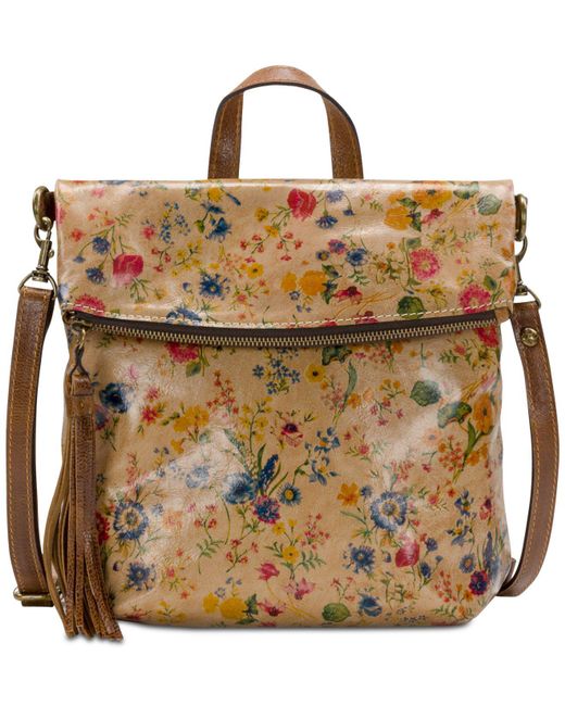 Patricia Nash Multicolor Burnished Tooled Luzille Convertible Backpack