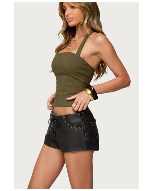 Edikted Green Dara Halter Top