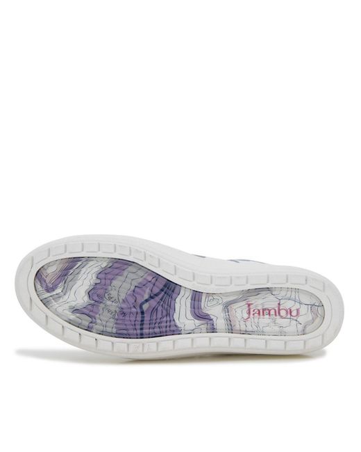Jambu White Chloe Casual Round Toe Sneakers