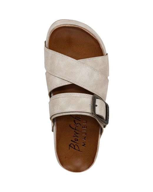 Blowfish Brown Iris Platform Slide Sandals
