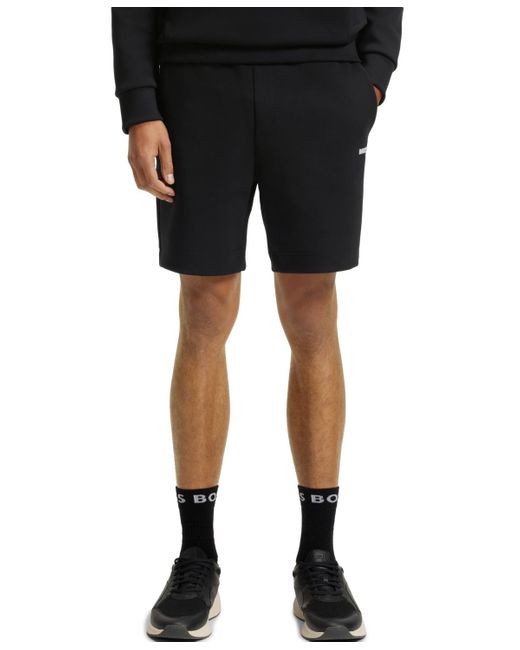 Boss Black Boss By Cotton-blend Stripe Detail Shorts for men