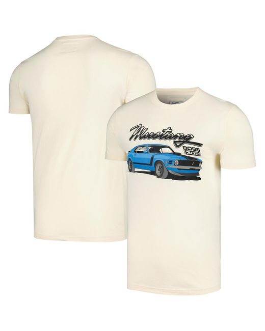American Needle White Distressed Mustang Brass Tacks T-shirt for men