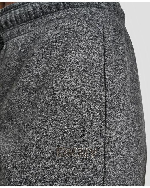 DKNY Gray Rhinestone Logo Cuffed jogger