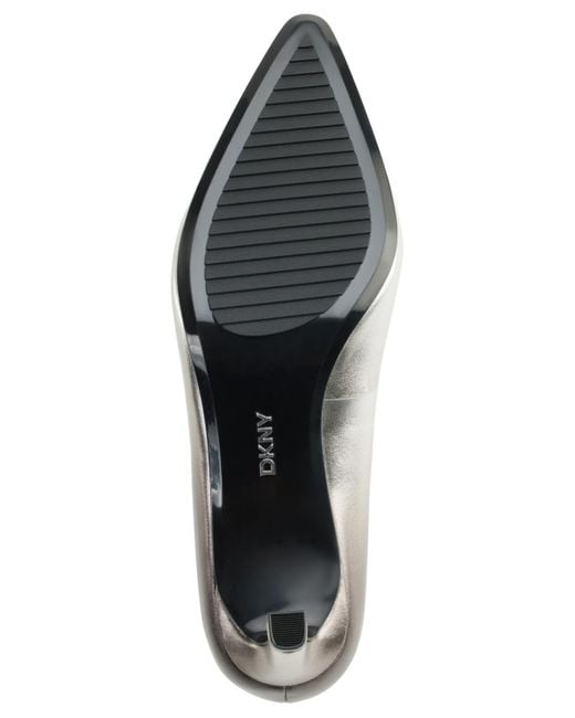 DKNY White Charlie Slip On Pumps