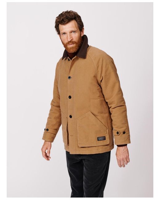 aubi Natural Bennett Moleskin Jacket for men