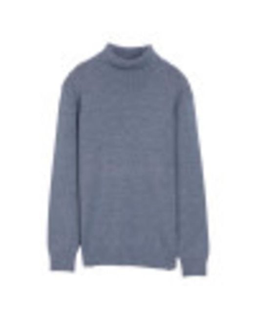 Xray Jeans Blue Boy's Basic Turtleneck Sweater for men