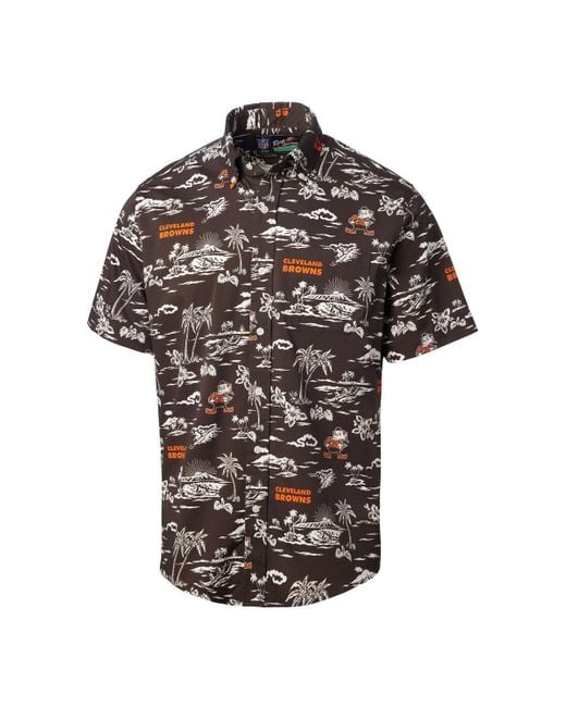 Reyn Spooner Brown Cleveland S Throwback Kekaiâ Print Button-up Shirt for men